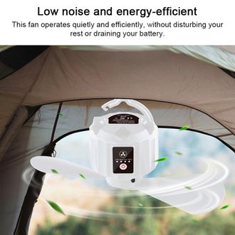 OEM Ventilador Colgante Port&aacute;til Recargable Por Usb Para Camping Con Control Remoto Y Luz Multifuncional