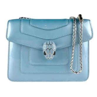 Bulgari Pre-owned Cross Body Bags, female, Blue, Size: ONE SIZE Pre-owned Vintage Shoulder Bag