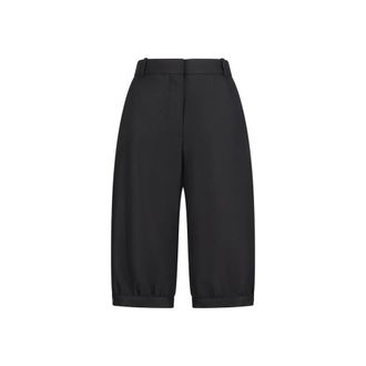Dior Long Shorts, female, Black, Size: S Grain de Poudre Bermuda Shorts
