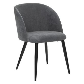 Atmosphera Sill&oacute;n Celeste - Gris - Pana - Patas Met&aacute;licas Negras - Atmosphera Cr&eacute;ateur DInt&eacute;rieur