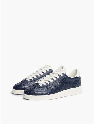 Tommy Hilfiger Womens Tommy Jeans Leather Skater Sneaker - Dark Blue - US 6.5 / EU 37