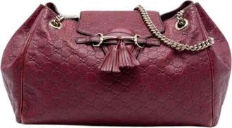Gucci Pre-owned Shoulder Bags, female, Red, Size: ONE SIZE Pre-owned The Emily