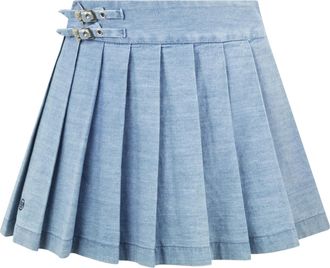 Philipp Plein Chambray Mini Skirt