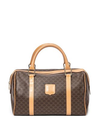 Celine monogram-pattern bag - women - Calf Leather - One Size - Brown
