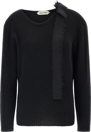 Alberta Ferretti Black Crew Neck Sweater