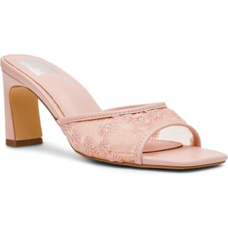Dolce Vita Lennie Embroidered Mesh Mule Sandal in Blush at Nordstrom Rack, Size 5.5