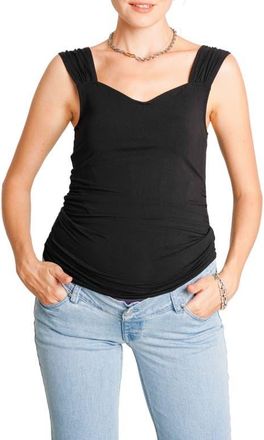 Nom Maternity Lola Sweetheart Neck Maternity Tank in Black at Nordstrom, Size X-Small
