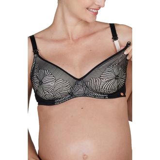 Cache Coeur Dahlia pregnancy and nursing bra in Black at Nordstrom, Size 32C