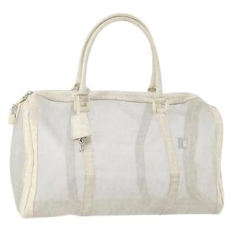 Fendi Pre-owned Weekend Bags, female, White, Size: ONE SIZE Pre-owned Vintage Plastic Weekend Bag