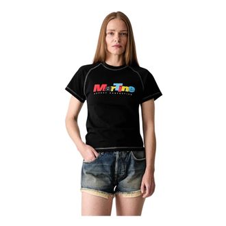 Martine Rose T-shirt Raglan Ridotto - - Tops - Donna - Nero - L