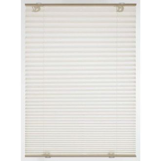 Gardinia Tenda Plissettata Solo con Ventose, Tenda Pieghevole Opaca, Parti per Il Montaggio Incluse, 2 Binari in Alluminio, Crema, 60 x 130 cm (LxH) - Gardinia