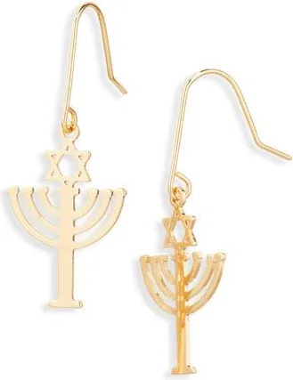 Leith Menorah Earrings in Gold at Nordstrom Rack