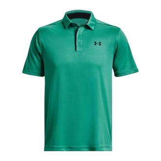 Under Armour Mens Tech Golf Polo In Birdie Green