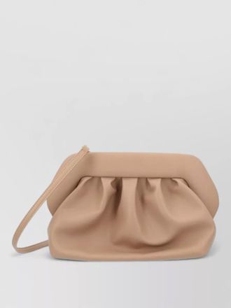 Themoir&egrave; pleated rectangular clutch bag wrist strap