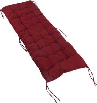 Relaxdays Relaxdays bench cushion, padded, quilted, with ties, outdoor, garden bench, pallets, sizes & colours