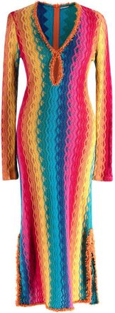 Alexis Solei Multi-Coloured Knitted Maxi Dress Size S