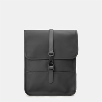 Rains Womens Accessories Rectangle Shape Rucksack with Stitched Detail in Black - One Size