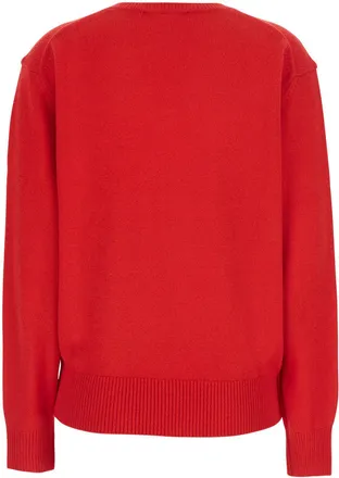 Dunst Wool-Cashmere Blend V-Neck Sweater - Red