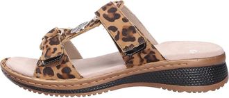 Ara Comfortabele Hawaii Sandalen - Dames - Sleehakken - Bruin - 37 EU - Leer - Schoenen