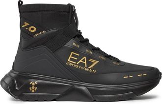 Emporio Armani X8Z043Xk 362Nero Sneakers - Heren - Sneakers - Zwart - 39 EU - Polyester - Schoenen