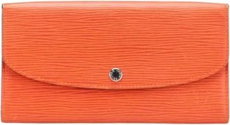 Louis Vuitton Pre-owned Wallets, female, Orange, Size: ONE SIZE Pre-owned Leather wallets