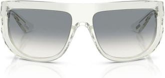 Oliver Peoples 65mm Khaite Irregular Sunglasses in Pale Citrine /Grey Gradient at Nordstrom