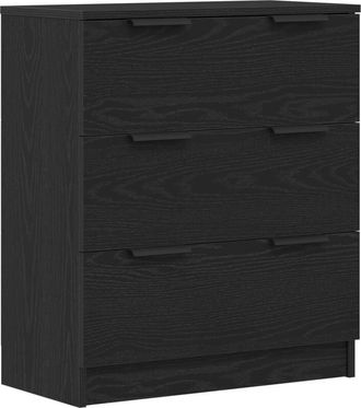 vidaXL Sideboard with Drawer Black 60 x 30 x 70 cm Engineered wood Vidaxl