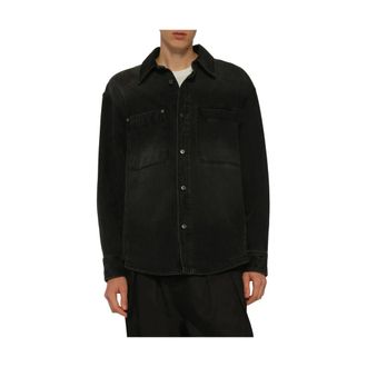 Wooyoungmi Wooyoungmi, Heren, Overhemden, Grijs, Maat: S Denim