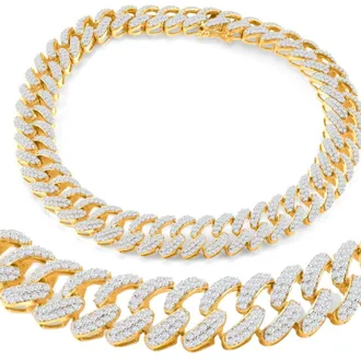 Pompeii3 4.42Ct Mens Diamond Cuban 8.5 Bracelet 10k Yellow Gold Heavy 26 Grams 9.6mm
