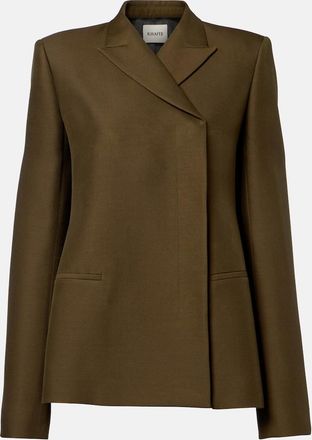 Khaite Silvannah wool and silk cady blazer