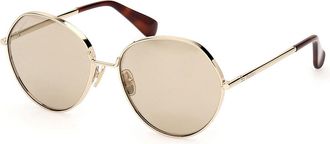 Max Mara MM0096 MENTON 32G Womens Sunglasses Gold Size 57