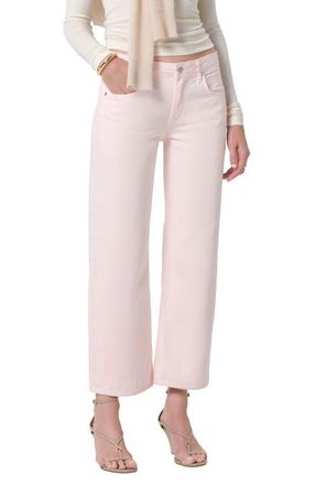 Citizens Of Humanity Faye Ankle Straight Leg Jeans in Pale Coral Light at Nordstrom, Size 26