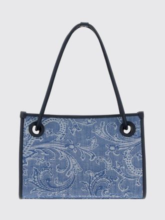Etro Borsa Eyes in cotone con Paisley jacquard