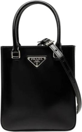 Prada Pre-owned Vintage Mini Schoudertas - Dames - Vintage Mini Tas - Zwart - ONE Size - Leer - Vintage