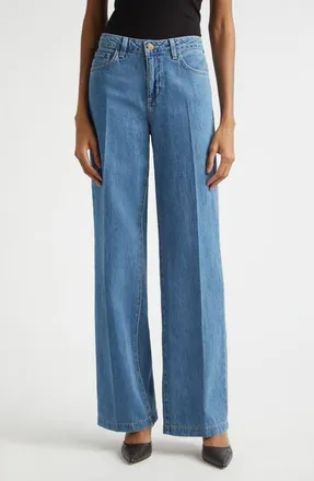 L'agence Scottie High Waist Wide Leg Jeans in Wilton at Nordstrom, Size 23