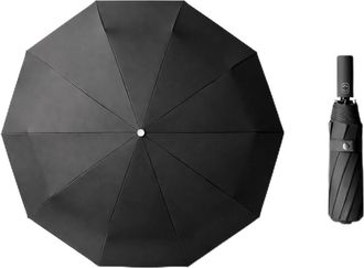 Generic Automatic Travel Umbrella - Windproof Reinforced Canopy with 0.5s One-Touch Auto Open/Close - Compact, Portable & Lightweight Folding Umbrella for Rai