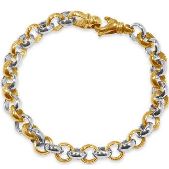 Pompeii3 Mens Rolo Link 14k Gold (49gram) or Platinum (80gram) 9mm Bracelet 8.5