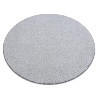 RugsX Rugsx - Alfombra Velvet Micro C&iacute;rculo Gris 90 Llanura Color S&oacute;lido Grey Circulo 133 Cm