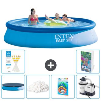 Intex Piscina Easy Set Redonda - 396x84 Cm - 7-piezas S8