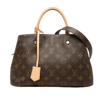 Louis Vuitton Pre-owned Montaigne BB - Dames - Pre-owned - Bruin - Maat: ONE Size Leer