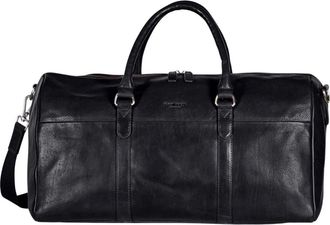 Howard London Weekendtas Victor - Heren - Weekendtassen - Zwart - ONE Size - Leer - Tassen