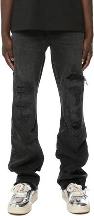 Purple Vintage Heavy Destroy Bootcut Jeans in Black at Nordstrom, Size 34
