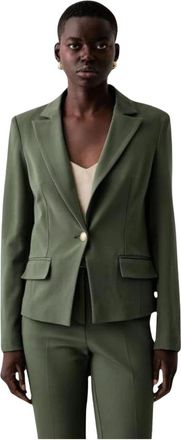Marciano Cyrine Getailleerde Blazer - Dames - Blazers - Groen - XS - Leer - Jassen