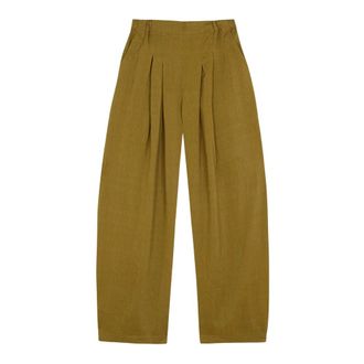 Cortana Elena Pleated Trousers - female - Cortana - Tapered Trousers - Green - 2XS - Trousers