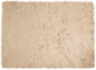 vidaXL Vidaxl Tappeto In Finta Tafalla Beige 160 X 230 Cm Poliestere