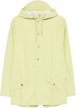 Rains hooded button-fastening jacket - Green