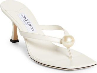 Jimmy Choo London Freja Sandal in Latte/White at Nordstrom, Size 10.5Us