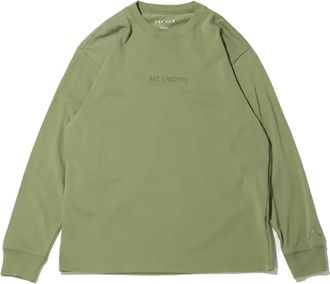 Nike Jordan Air Jordan Wordmark Long Sleeve Shirt Asia Sizing Sky J Light Olive FJ0703-340