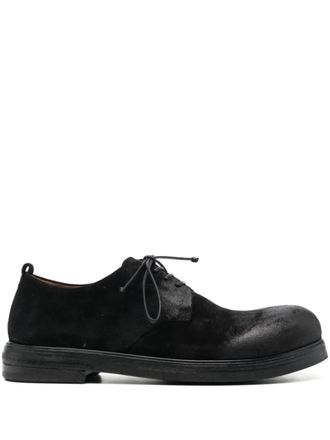 Mars&egrave;ll Zucca Zeppa suede derby shoes - Black