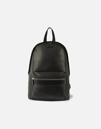 Silver Street London Mens Silver Street London SERGIO Mens Leather Backpack Black - Size: ONE-SIZE